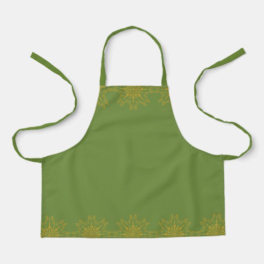 Retro Mandala Avocado Small Schort (Voorkant)