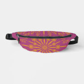 Retro Mandala Boysenberry Fanny Pack Heuptasje (Voorkant)