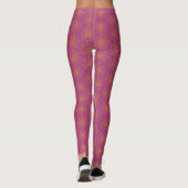 Retro Mandala Boysenberry Leggings (Dos)