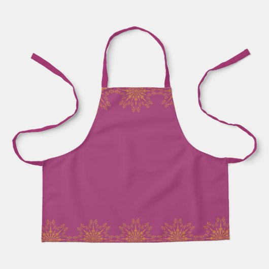 Retro Mandala Boysenberry Small Schort (Voorkant)