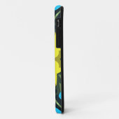 Retro Mandala Flower Yellow en Blue Case-Mate iPhone Case (Achterkant/links)