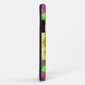 Retro Mandala Flower Yellow Green en Blue Case-Mate iPhone Case (Achterkant/rechts)