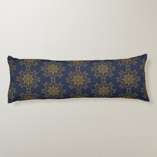 Retro Mandala Midnight Body Pillow Lichaamskussen (Achterkant)