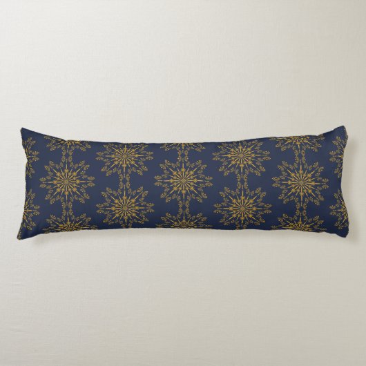 Retro Mandala Midnight Body Pillow Lichaamskussen (Voorkant)