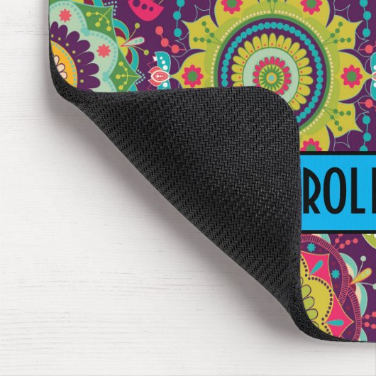 Retro Mandala Pattern Muismat (Hoek)