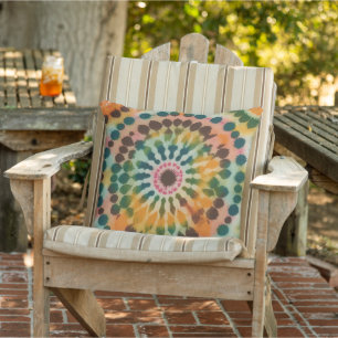 Retro Mandala Tie Dye Buitenkussen