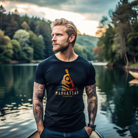 Retro Manhattan Kayaking T-shirt