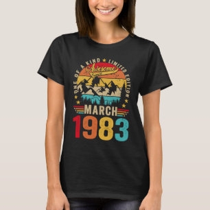 Retro Mannen 40e verjaardag 40 jaar Geweldige 1 ma T-shirt