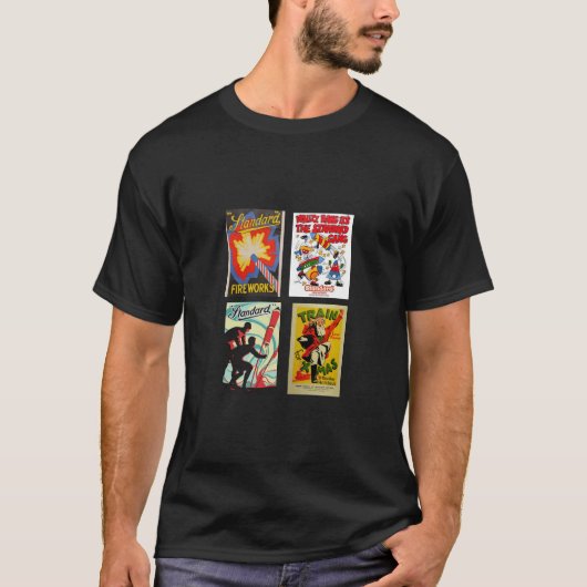 Retro  Mannen Mode Nieuwigheid T-shirt (Voorkant)