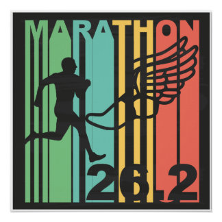 Retro Marathon Perfect Poster