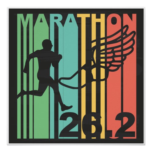 Retro Marathon Perfect Poster (Voorkant)