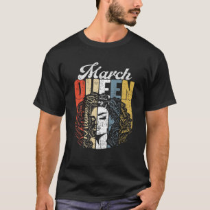 Retro March Queen Geweldige Junenth Queen Women Gi T-shirt