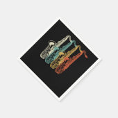 Retro  marchingband saxophone servet (Hoek)