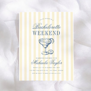 Retro Margarita Preppy Budget Bachelorette Weekend