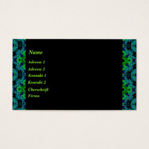 Retro Margeriten in grün blau schwarz