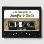 Rétro Mariage de bande de cassette livre d'or (Recto)