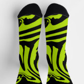 Retro-marmerroodroos van de luigroene en de zwarte sokken (Top)