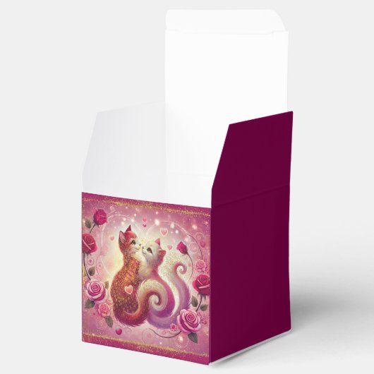 Retro Maroon Cat - Bedankdoosjes (Geopend)