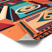 Retro Marrakech Marokko Flat Vector Art Poster (Hoek)