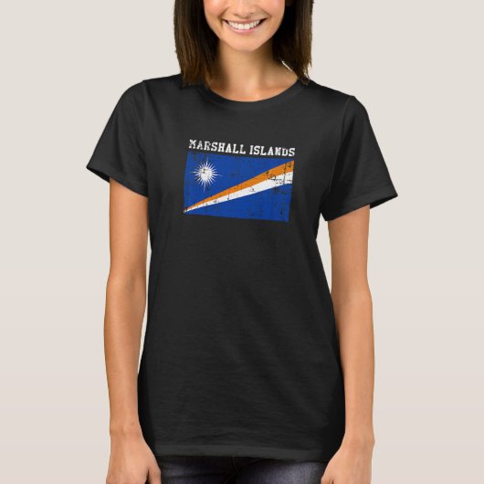 Retro  Marshalleilanden Vlag Marshallese Ro T-shirt (Voorkant)