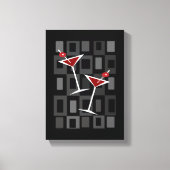 Retro Martini Canvas Afdruk (Voorkant)