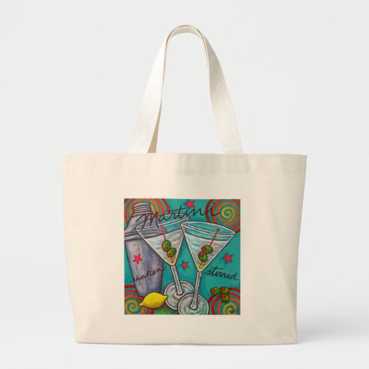 Retro Martini Canvas tas (Voorkant)