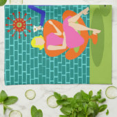 Retro Martini Couple Kitchen Towels Theedoek (Gevouwen)