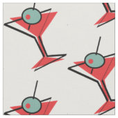 Retro Martini Glass Stof (Close Up)