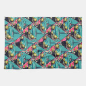 Retro Martini Glazen Keuken Handdoek (Horizontaal)