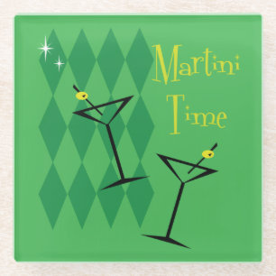 Retro Martini Glazen Onderzetter