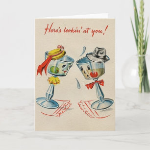 Retro Martini Jubileum Kaart
