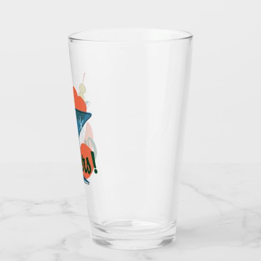 Retro Martini Madness Cheers and Beers Glas (Links)