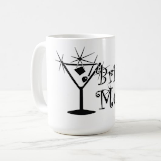 Retro Martini - Moeder van de Bruid Koffiemok (Voorkant links)