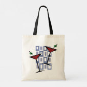 Retro Martini Tote Bag (Achterkant)