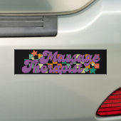 Retro Massage Therapist Bumpersticker (Op auto)
