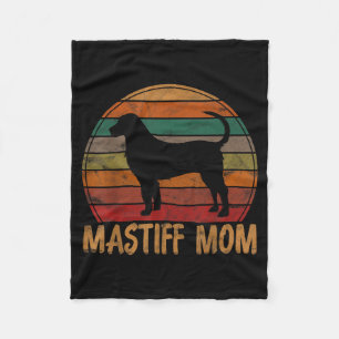 Retro Mastiff Moeder Mastiffs Hondeneigenaar Moede Fleece Deken
