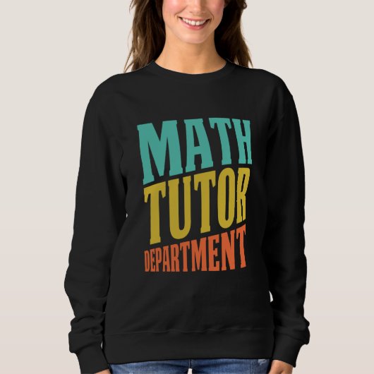 Retro Math Teacher Department Education  Vintage M Trui (Voorkant)