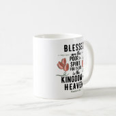 Rétro Matthieu 5:3 Bible Verse Mug (Devant droit)