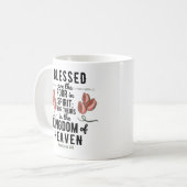 Rétro Matthieu 5:3 Bible Verse Mug (Devant gauche)