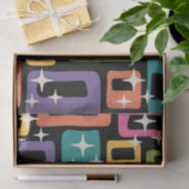 Retro MCM Abstract atoomouderingspatroon Tissuepapier (Geschenk)