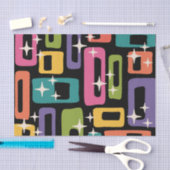 Retro MCM Abstract atoomouderingspatroon Tissuepapier (Craft)