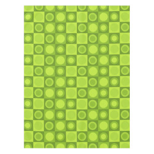 Retro MCM geometrisch patroon Chartreuse Tafelkleed
