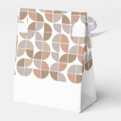 Retro MCM Pattern - neutrale kleuren - Vrijgezelle Bedankdoosjes (Achterkant)