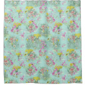 Retro Meadow Classic Fleurs Douche Rideau (Devant)