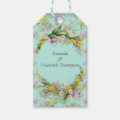 Retro Meadow Classic Flowers Cadeaulabel (Voorkant)