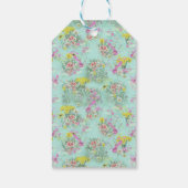 Retro Meadow Classic Flowers Cadeaulabel (Achterkant)