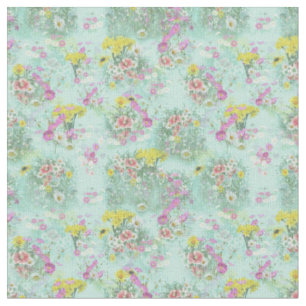 Retro Meadow Classic Flowers Stof