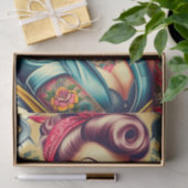 Retro Mechanisch Meisje Tissuepapier (Geschenk)