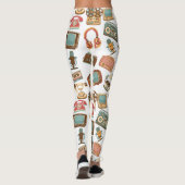 Retro Media Motif leggings (Dos)