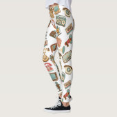 Retro Media Motif leggings (Gauche)